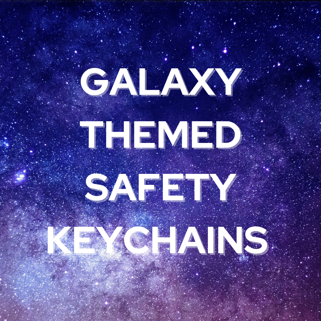 Galaxy Themed Safety Keychains