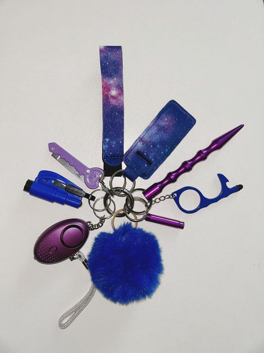 Milky Way Galaxy Safety Keychain