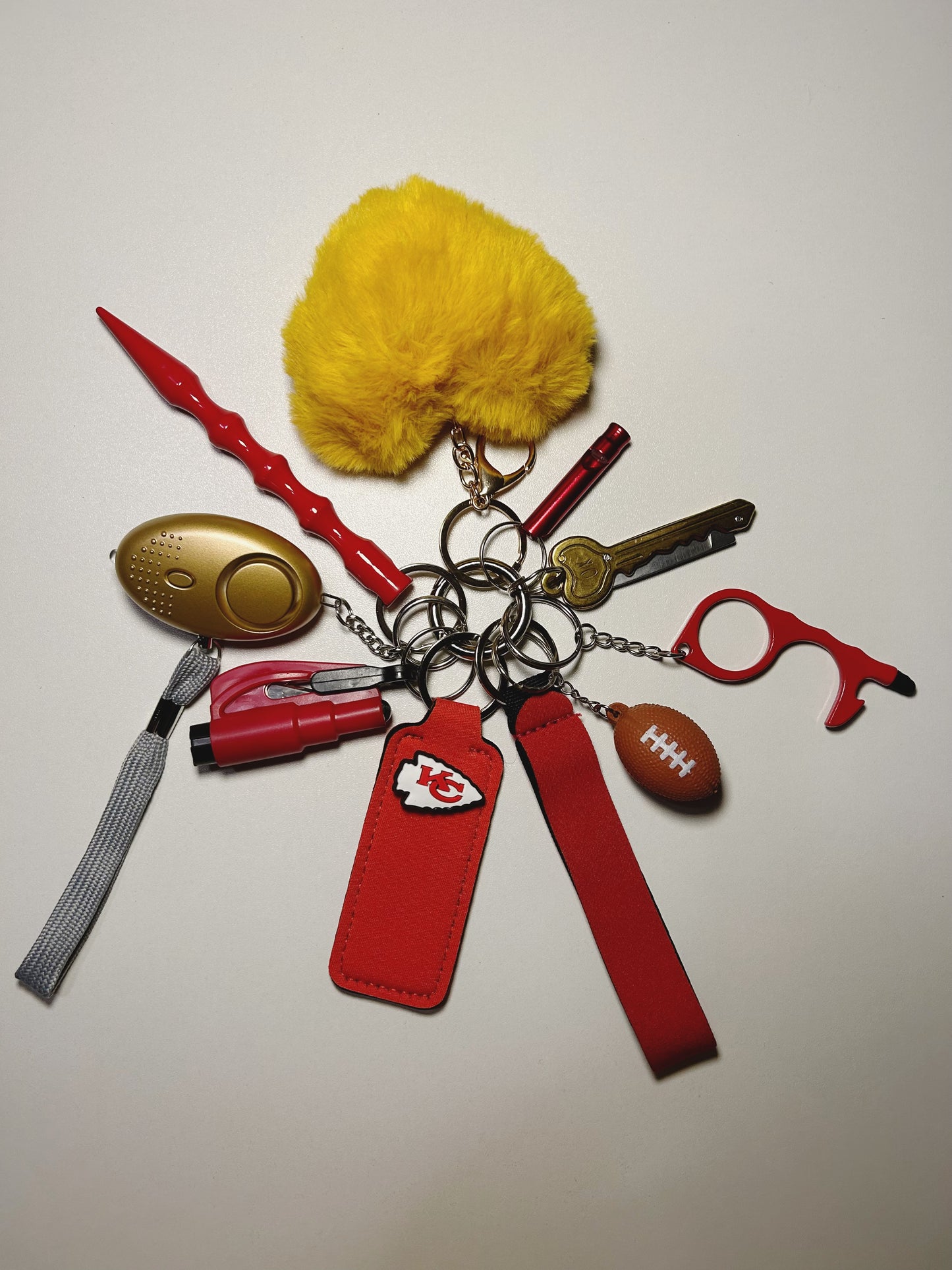 NFL Inspired Safety Keychain