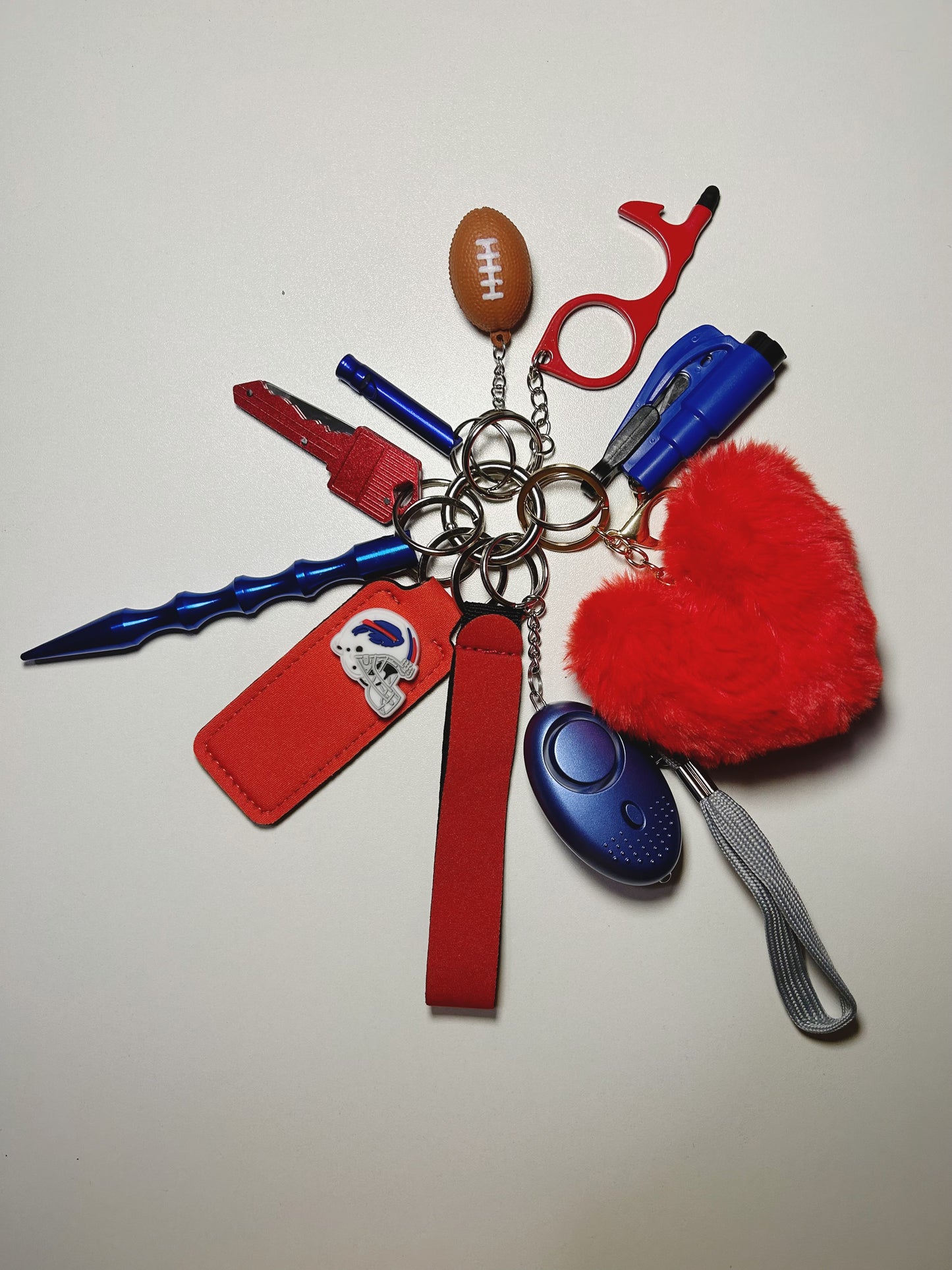 NFL Inspired Safety Keychain